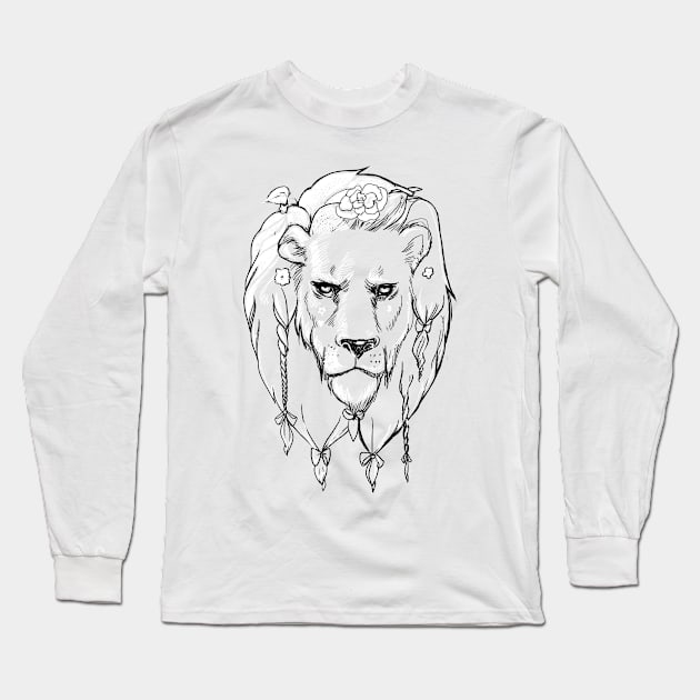 Lion Dad Long Sleeve T-Shirt by avogel